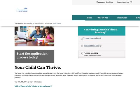 Escambia Virtual Academy | Your Child Can Thrive. | K12