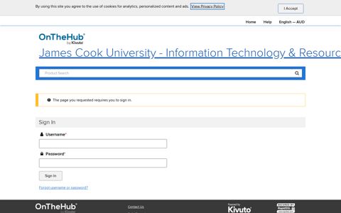 Sign In | James Cook University | Academic Software Discounts