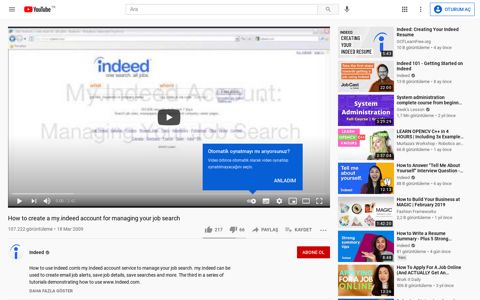 How to create a my.indeed account for managing ... - YouTube