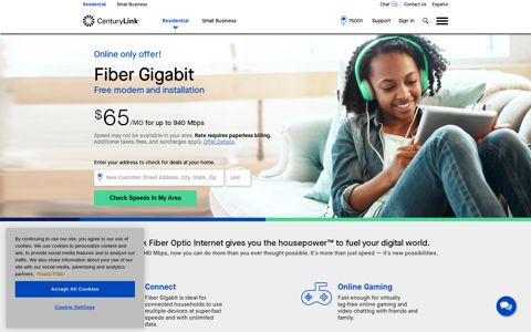 Fiber Internet | CenturyLink Fiber Gigabit