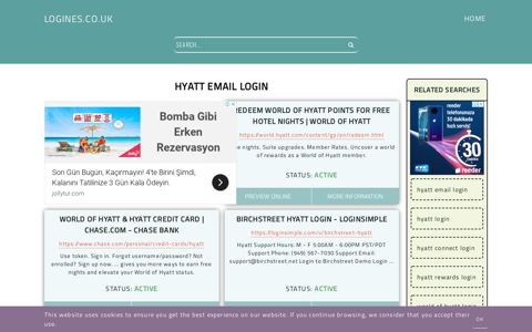 hyatt email login - General Information about Login