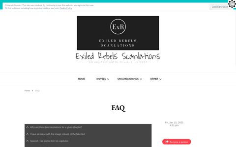 FAQ - Exiled Rebels Scanlations