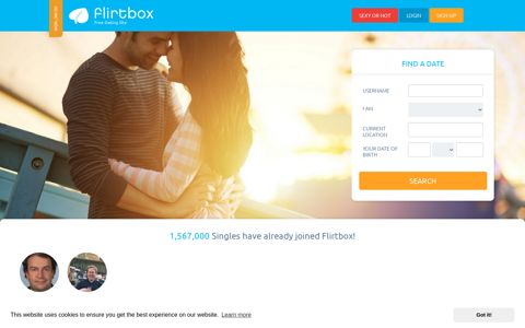 flirtfinder login | flirtbox® UK - Flirtbox.co.uk