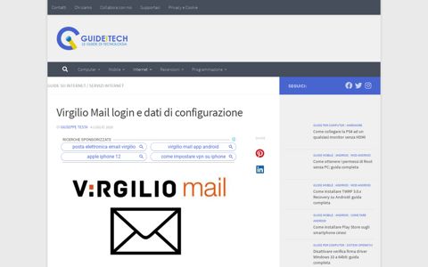 Virgilio Mail login e dati di configurazione - Guideitech