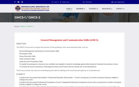 Gmcs / Gmcs-2 - Bengaluru Branch of SIRC of ICAI