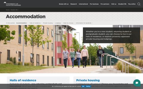 Accommodation | University of Gloucestershire