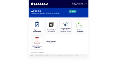 Lenel Partner Center | Login
