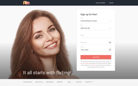 Flirt.com - Online dating site for flirty local singles