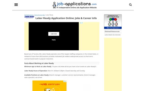 Labor Ready Application, Jobs & Careers Online