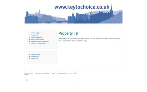 Property list – Key to Choice