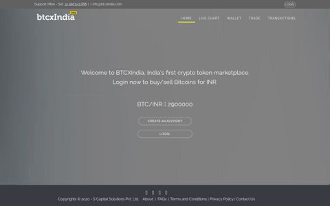 BTCXIndia - India's first Crypto Token Exchange
