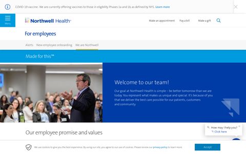Made for this™ - For employees | Northwell Health