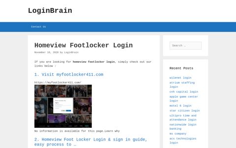 Homeview Footlocker Visit Myfootlocker411.Com - LoginBrain