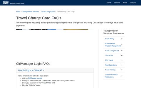Travel Charge Card FAQs - Federal Occupational Health
