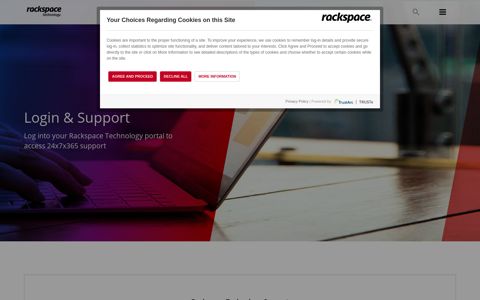 Log In & Support - Rackspace