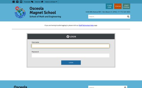 Login - Osceola Magnet School - School District of Indian ...