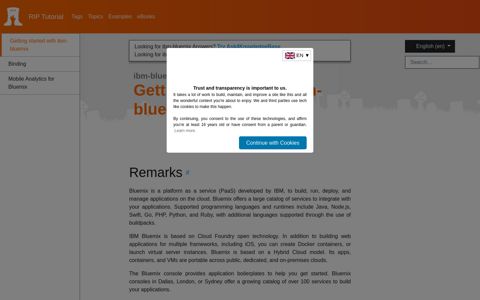 ibm-bluemix - Getting started with ibm-bluemix | ibm-bluemix ...