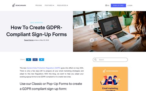 How To Create GDPR-Compliant Sign-Up Forms ...