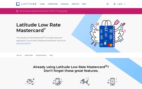 Latitude Low Rate Credit Card | Latitude Financial