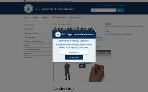 Enterprise Services | U.S. Department of Commerce