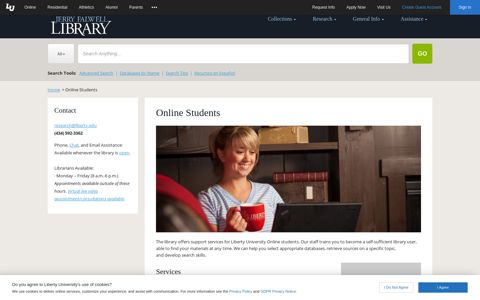 Online Students | Jerry Falwell Library - Liberty University