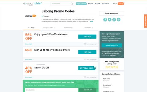 Jabong Coupons - Save 40% w/ Dec. 2020 Deals & Promo ...