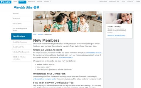 New Members | Florida Blue Dental