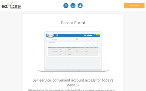 Parent Portal - EZCare Childcare Management Software