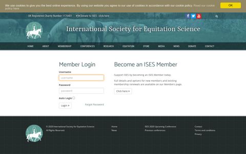 Login - International Society for Equitation Science