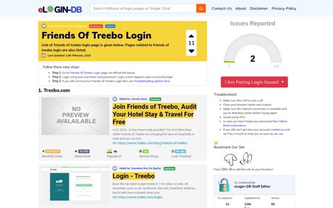 Friends Of Treebo Login - Find Login Page of Any Site within Seconds!