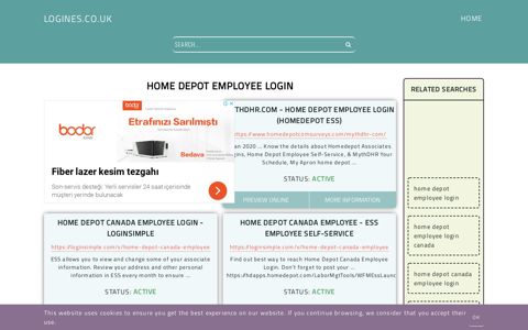 home depot employee login - General Information about Login