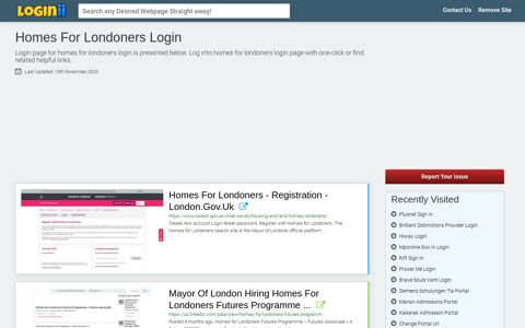 Homes For Londoners Login - Loginii.com