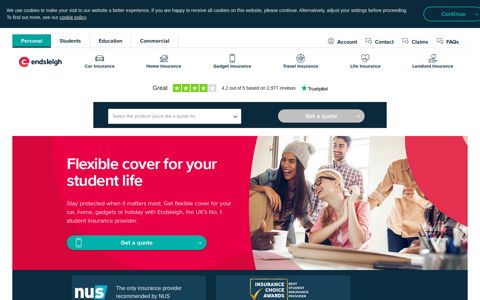 Endsleigh: The UK's No. 1 Student Insurance Provider