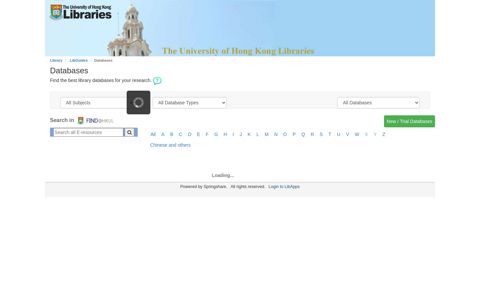 Databases - LibGuides - HKU