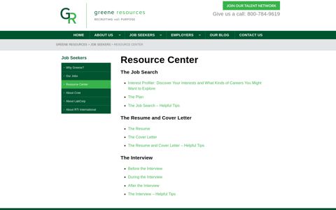 Resource Center | Greene Resources