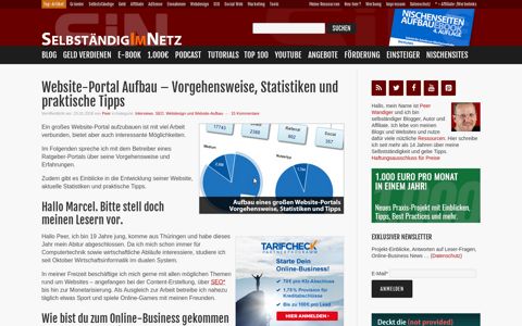 Website-Portal Aufbau - Vorgehensweise, Statistiken und ...