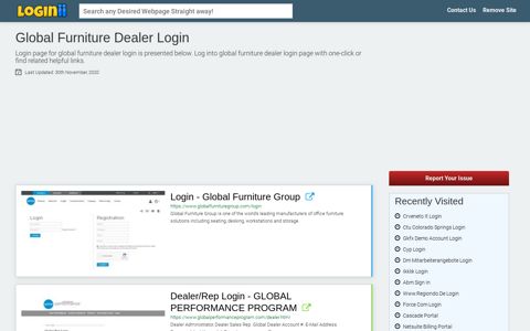 Global Furniture Dealer Login - Loginii.com