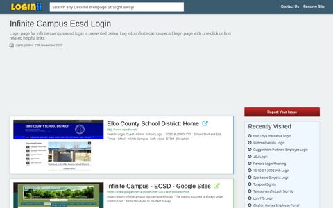 Infinite Campus Ecsd Login - Loginii.com