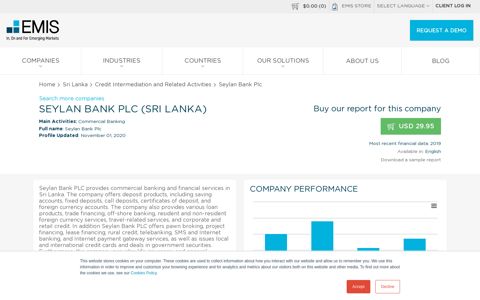 Seylan Bank Plc Company Profile - Sri Lanka | Financials ...