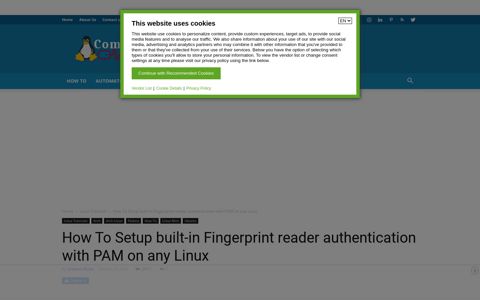 How To Setup built-in Fingerprint reader authentication with ...
