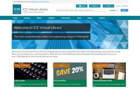 Welcome to ICE Virtual Library