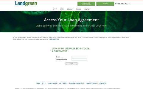 Access Your Loan Agreement | Lendgreen