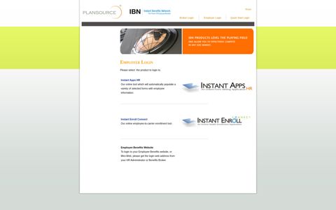 IBN | Employer Login - Instant Benefits Network