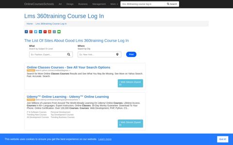 Lms 360training Course Log In - OnlineCoursesSchools.com