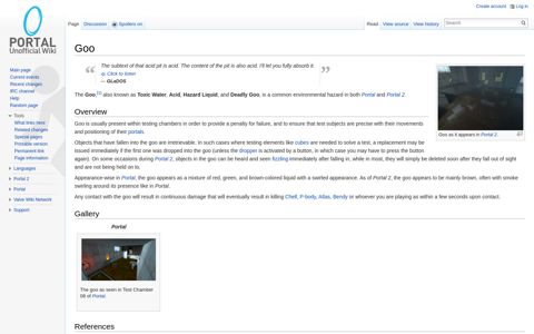 Goo - Portal Wiki