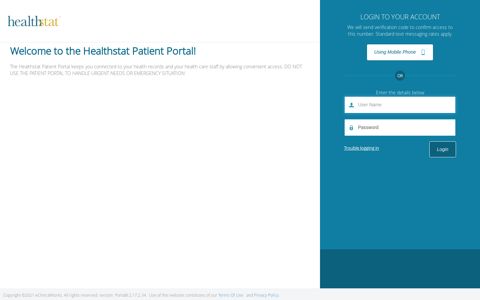Healthstat Portal