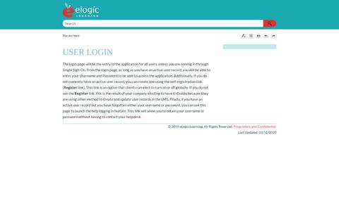 User Login - eSSential LMS Help - eLogic Learning