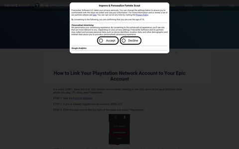 How to link your Playstation Network Fortnite name to an Epic ...