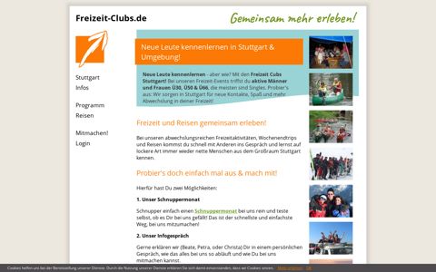 Single Freizeit Club für Stuttgarter Singles ab 30, 50 und 66!