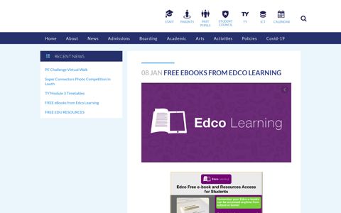 FREE eBooks from Edco Learning - Dundalk Grammar School